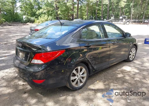 2012 Hyundai Accent Gls from USA, damaged, VIN KMHCU4AE2CU078517